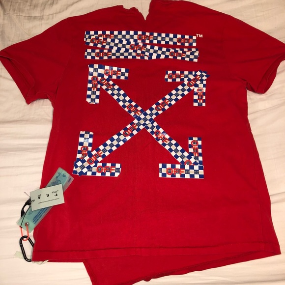 Off-White Other - 💥Red Off White Box Logo Tee Shirt💥 (M)